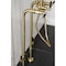 Aqua Vintage CCK8107DKL Freestanding Tub Faucet with Supply Line, Stop Valve, Brushed Brass CCK8107DKL - alternate 4